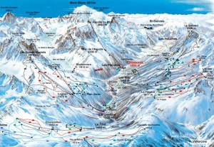 Mont Blanc Panoramakarte